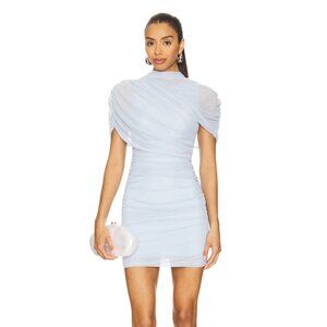 NEW Amanda Uprichard x REVOLVE Evianna Mini Dress in Baby Light Blue Medium